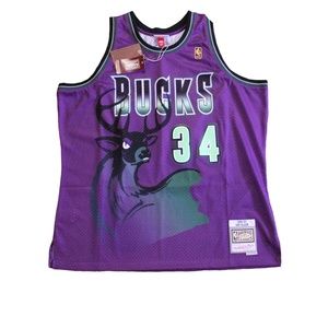 Mitchell & Ness Ray Allen Black 1996/97 Milwaukee Bucks NBA Jersey